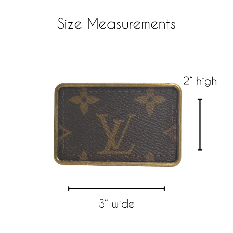 Boujee Belt Buckle | Upcycled LV