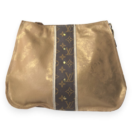 Alison Crossbody In Bronze Leather | Upcycled LV