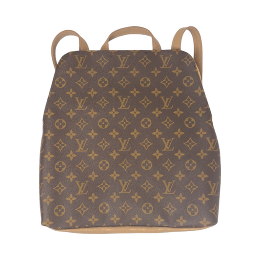 Upcycled Louis Vuitton Backpack in Bronze Leather | Full front