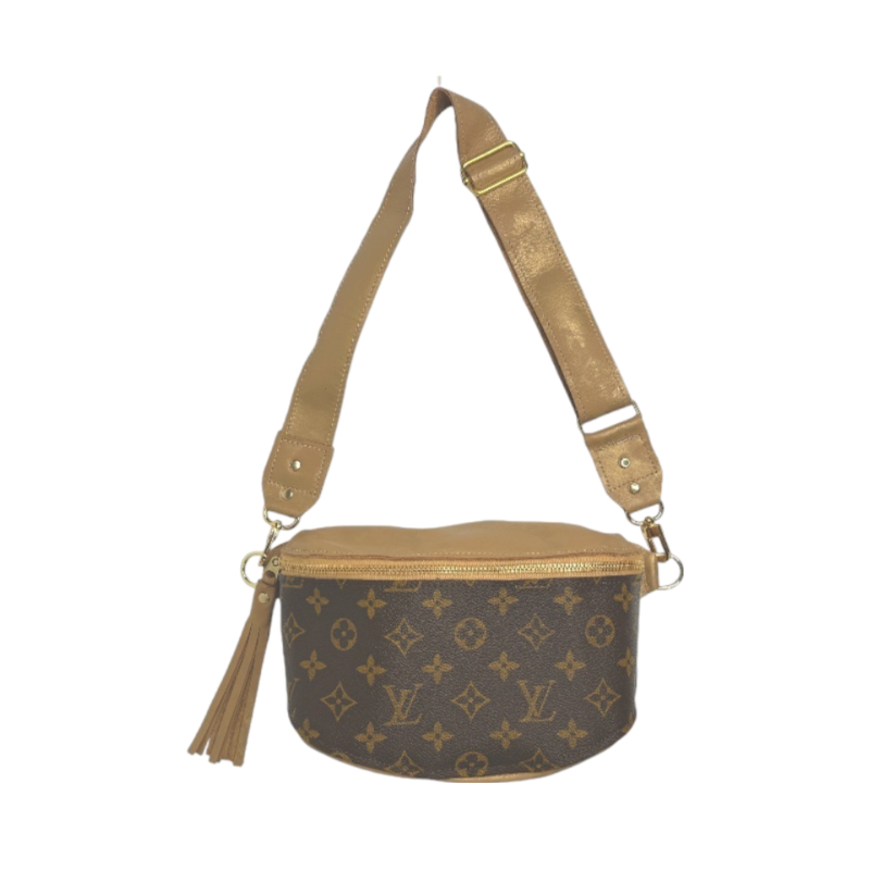 Upcycled LV Full Front Belt Bag in Bronze Leather | Britt