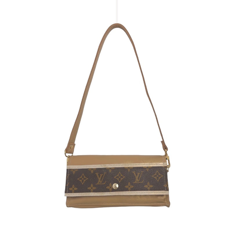 Madison Shoulder Bag In Bronze Leather | Upcycled LV