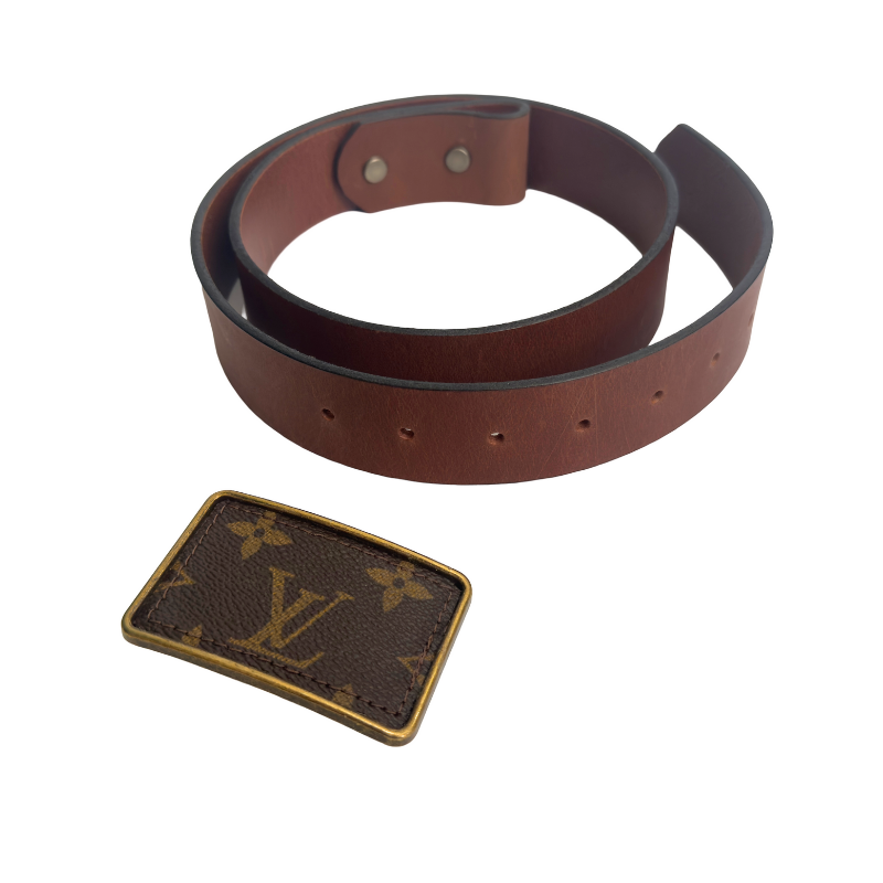 Boujee Belt | Upcycled Louis Vuitton & Leather