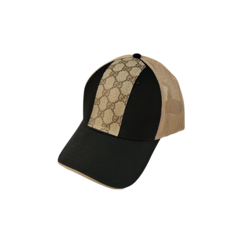 Couture Cap Trucker Hat In Upcycled LV, GG