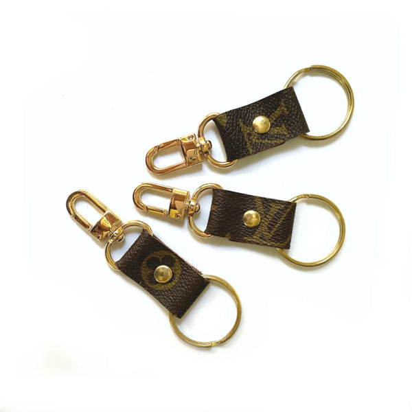 Upcycled Louis Vuitton Genuine Leather Keychain Wristlet – Sorta Sweet  Boutique
