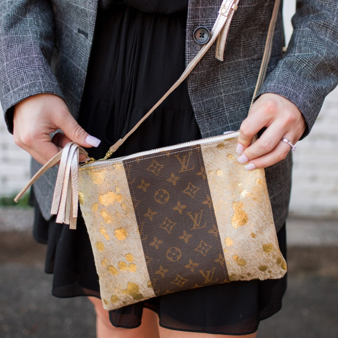 LV Caroline Crossbody Gold Beaudin Designs